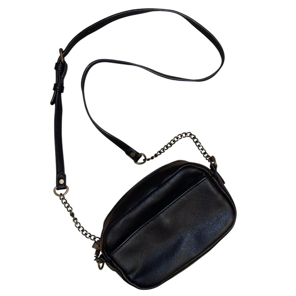 American Eagle “August” Crossbody Purse/Bag Faux Leather Adjustable Strap BLACK - Picture 2 of 5